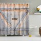 thumbnail image 2 of Cortina de baño Sunnimix Cortina de baño 1.8MX1.8M Panel de Madera Impermeable Transparente, 2 of 2