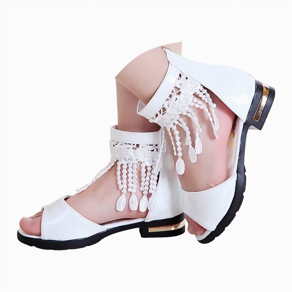 enyan Toddler Buckle Sandals Open Toe Water Sandal with Adjustable Back Strap for Boys Girls Kid's Sandals,White,Size 2.5