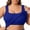 Blue-1, variant on Women Plus Size Tank Tops with Built in Bra Tops for Large Bust Summer Sleeveless Basic Tank Top Ribbed Fitted Shirts