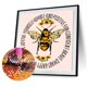 thumbnail image 1 of Cuadros Decorativos Diamante pintura 5D DIY abeja completo redondo taladro Rhinestone imagen Tmvgtek embutido en tela, 1 of 6