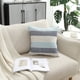 thumbnail image 5 of Almohada de sofá de sala de estar con rayas geométricas de cáñamo de algodón de imitación simple y moderna, 5 of 6