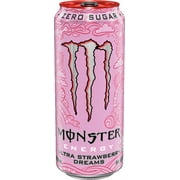 Monster Ultra Strawberry Dreams, Sugar Free Energy Drink, 16 fl oz