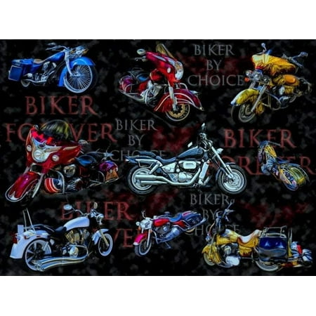 

Handmade Placemat or Table Runner Bikers Choice Motorcycle