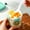 Green, variant on 1 Packs Portable Overnight Breakfast On the Go Cups, Take and Go Yogurt Cup with Sealed Topping Cereal Cup with spoon and fork, Overnight Oats or Oatmeal Container Jar 8.7x8.7x11.5cm