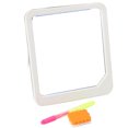 thumbnail image 1 of Vogacara Drawing Pad LED Tablero de escritura Plastic Art Board Pad Niños Portapapeles Pen Brush Set Videojuegos portátiles blanco Vogacara WJ3988-03B, 1 of 6