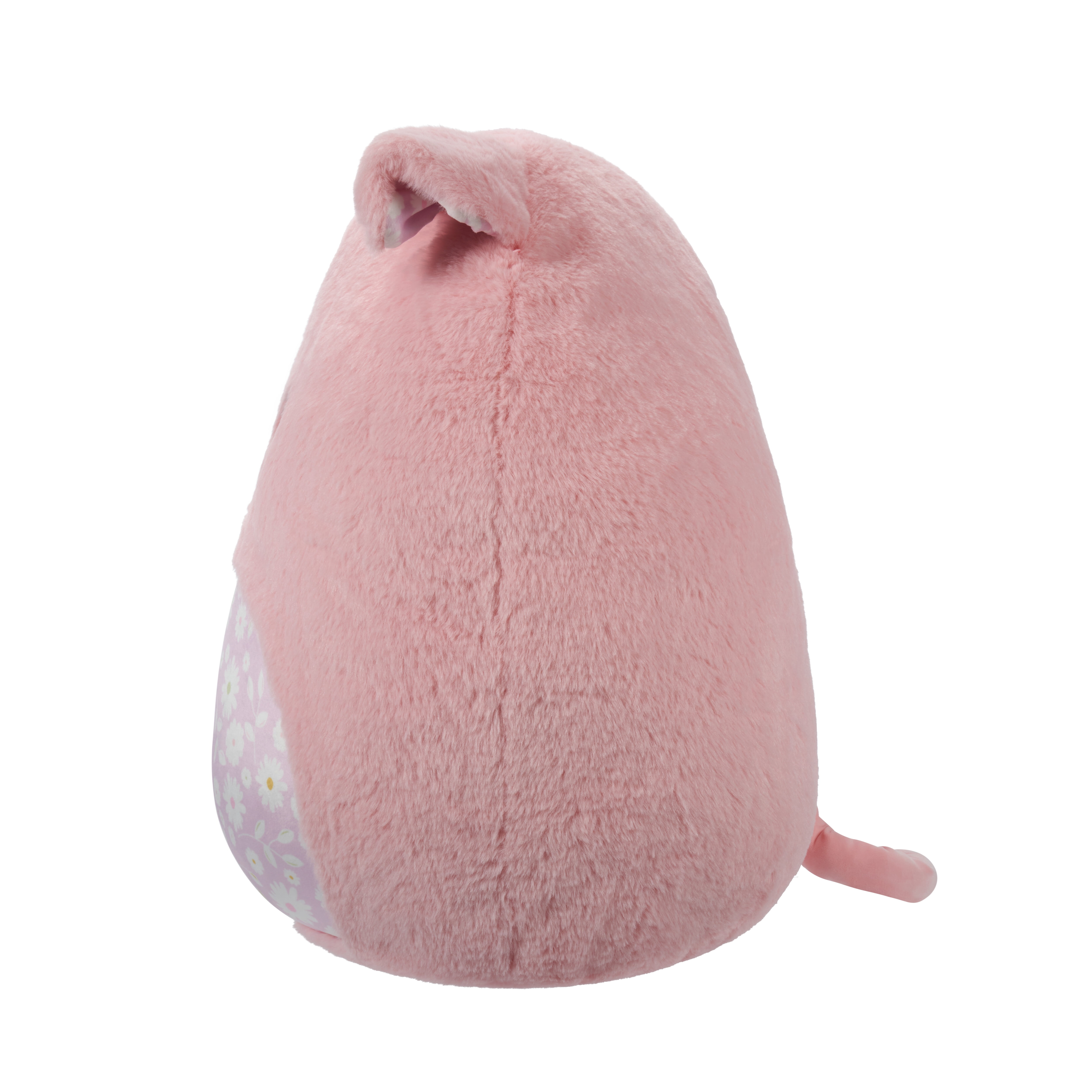 Squishmallows Fuzzamallow 12” Peter The Pink Pig With Floral Belly - Easter Plush Toy