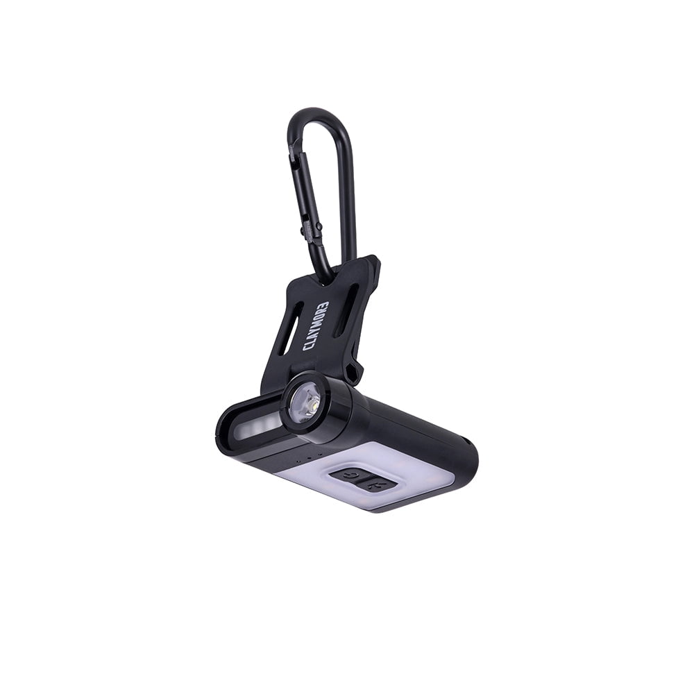 Claymore Capon 65A+ (Black) - LED Rechargeable Clip-On Cap Headlamp, Lightweight Hat Light for Camping, Running, Hiking, Emergency & Industrial Use, Waterproof, USB-C, Up to 19 Hours of Battery Life.