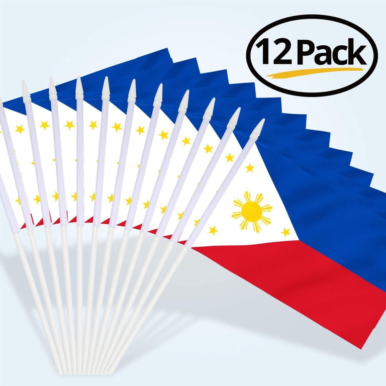 The Flag of the Philippines Which is Held in Hand. Stock Image - Image