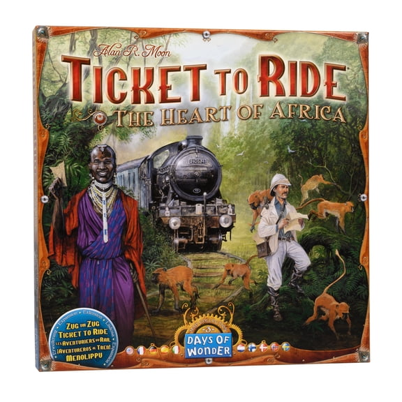 Ticket to Ride: Africa Expansion Family Strategy Board Game for Ages 8 , from Asmodee