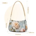thumbnail image 3 of FORMRS Womens Shoulder Bag with Chain Strap Clutch Purse Cute Tote Handbag, Whimsical Rose, 3 of 7