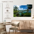 thumbnail image 5 of Elephant Stock Hana Black Sand Beach Wall Art - Horizontal Canvas Wall Art - Living Room Wall Decor - Beach Canvas - Blue And Green Decor - 12" x 8", 5 of 8