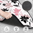 thumbnail image 3 of Honeii Lilies Flowers Print Car Foot Mat Four-Piece Set - Front & Rear Universal Car Floor Mats for SUVs, Trucks, Sedans, 3 of 7