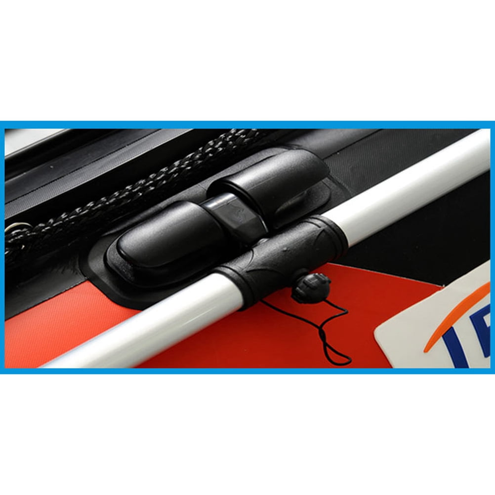 UKCOCO Boat Accessories Paddle Lock Anchor Holder Plastic 1Set Black