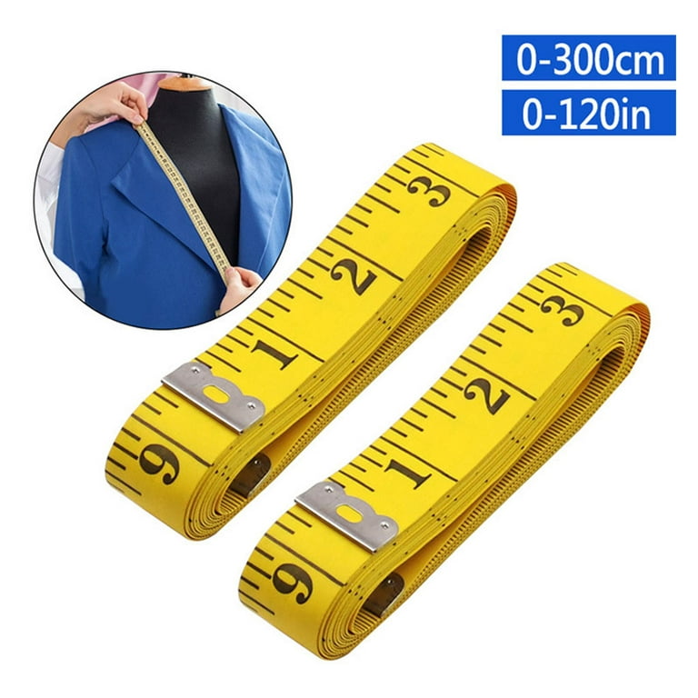 uxcell Cloth Tape Measure for Body 300cm 120 Inch Metric Inch Measuring  Tape Soft Dual Sided for Tailor Sewing White - Imported Products from USA -  iBhejo