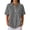 35# Black, variant on Plaid Polo Shirts for Women Waffle Button Collared Summer Short Sleeve Tops Lightweight Work Golf Shirt Womens Blouses Multicolor 3XL