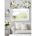 thumbnail image 2 of Watercolor Magnolia Flower Valances for Windows,Kitchen Valance Rod Pocket Short Curtain,Retro Farmhouse Floral Leaf Valance Curtain Window Valances for Bedroom Living Room 42x12in, 2 of 9