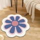 thumbnail image 5 of Felpudo Floral de Poliéster Absorbente y Antideslizante de 60 X 60 Cm | Felpudo Floral para Baño y Cocina | Felpudo de Microfibra Suave de Secado Rápido para Tocador, Habitación Infantil, Zona de Mas, 5 of 6