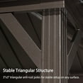 thumbnail image 6 of PURPLE LEAF 6.5' X 12' Hardtop Grill Gazebo for Patio Double Galvanized Steel Roof with 2 Side Shelves Outside Sun Shade Outdoor BBQ Canopy, 6 of 8