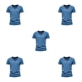 thumbnail image 1 of Minnieouse Tops masculinos africanos expresivos experiencia moda étnica moda africana hombres africanos traje tradicional ético camiseta azul Type2 NO2, 1 of 6