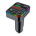 thumbnail image 2 of Binmer Voiture Bluetooth 5.0 Sans Fil Mains Libres Émetteur Récepteur Radio MP3 Adaptateur Lecteur 2 USB+PD Kit Chargeur, 2 of 9