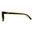 thumbnail image 3 of Mens Bamboo Wood Oversize Rectangular Horn Rim Sunglasses Tortoise Brown, 3 of 4
