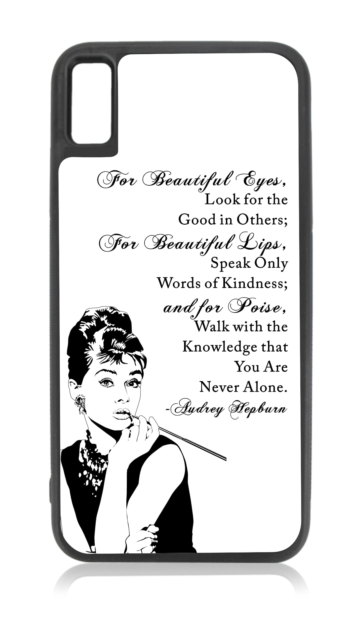 coque iphone 11 Audrey Hepburn Quotes Eyes صبغه اخضر