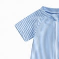 thumbnail image 4 of TOWED22 Toddler Baby Boy Rash Guard Swimsuit Whale One Piece Zipper Swimwear Infant Bathing Suit Beachwear with Hat Blue,2-3 Y, 4 of 8