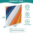 thumbnail image 3 of FORMRS 3 Ring Binder with Pockets 1.5" D-Rings Clip Board 200 Sheets Capacity, Orange Abstract Wavy, 3 of 8