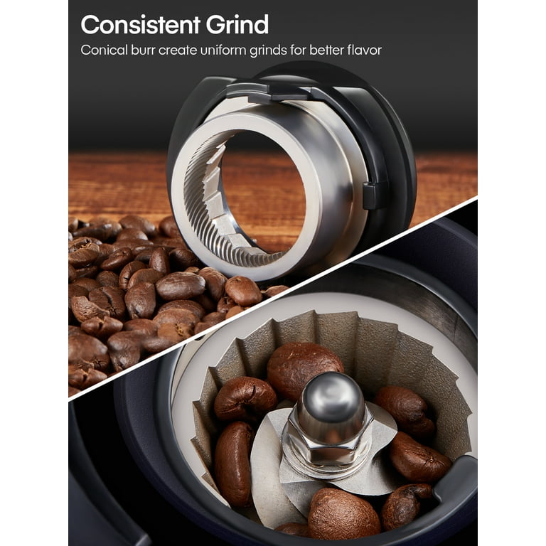 FOHERE Conical Burr Coffee Grinder, 35 Precision Settings, 2-12