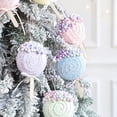 thumbnail image 4 of 1/3 piezas de cono de helado de macarrón navideño, piruleta, bola de árbol de Navidad, adorno colgante para el hogar, decoración de Año Nuevo, regalo de Navidad 2025, 4 of 5