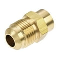 thumbnail image 3 of Uxcell 3/8 SAE Flare Male  to 1/8NPT Female Tubing Adaptor Brass Pipe Fitting, 3 of 5
