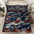thumbnail image 2 of Castle Fairy Boys Girls Fire Truck Queen Sheet Sets,Car Theme Bed Set, 2 of 7