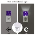thumbnail image 3 of Honeii Dark Purple Snowflakes Print LED Night Light with Light Sensor, Night Lights Plug Into Wall,Ideal for Bedrooms and Hallways-UK, 3 of 7