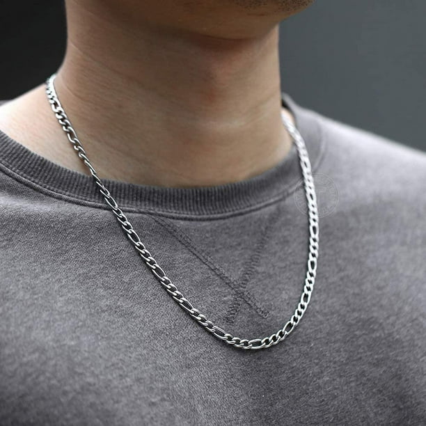 Figaro chain and outlet bracelet set