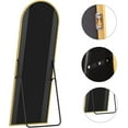 thumbnail image 5 of Mirrasia 71.3" x 26" Arched Full Length Mirror Full Body Oversize Mirror Wall Mounted, Gold, 5 of 5