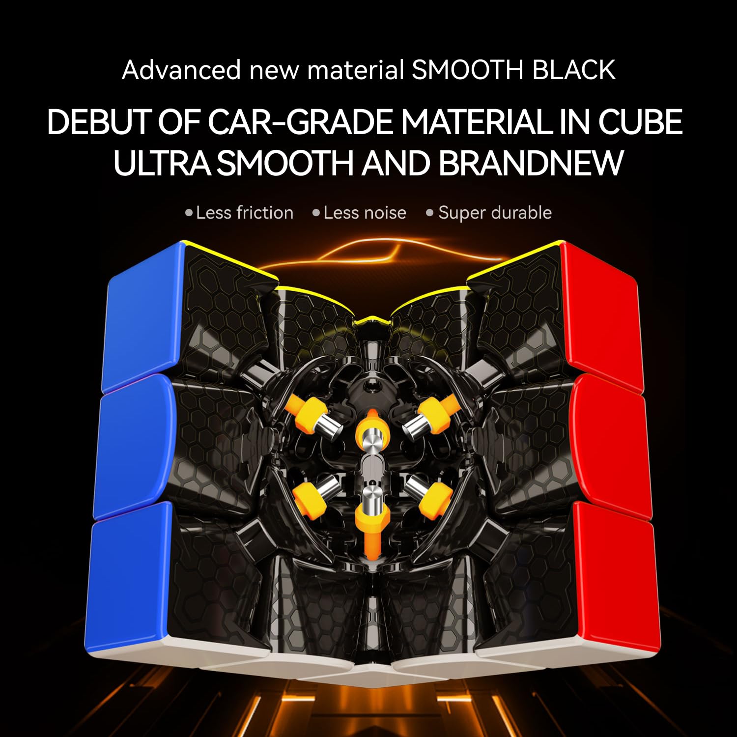 GAN 15 New Black UV Coated, GAN Cube 3x3 Magnetic Lightweight
