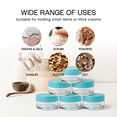 thumbnail image 5 of Beauticom 36 Pieces High Quality 20G/20ML Clear Round Acrylic Cosmetic Product Sample Travel Jars with Flat Top Lids (Teal), 5 of 5