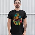 thumbnail image 3 of Tee Hunt Happy Easter T-Shirt Pascha Easter Eggs Men's Tee, Black, XX-Large, 3 of 5