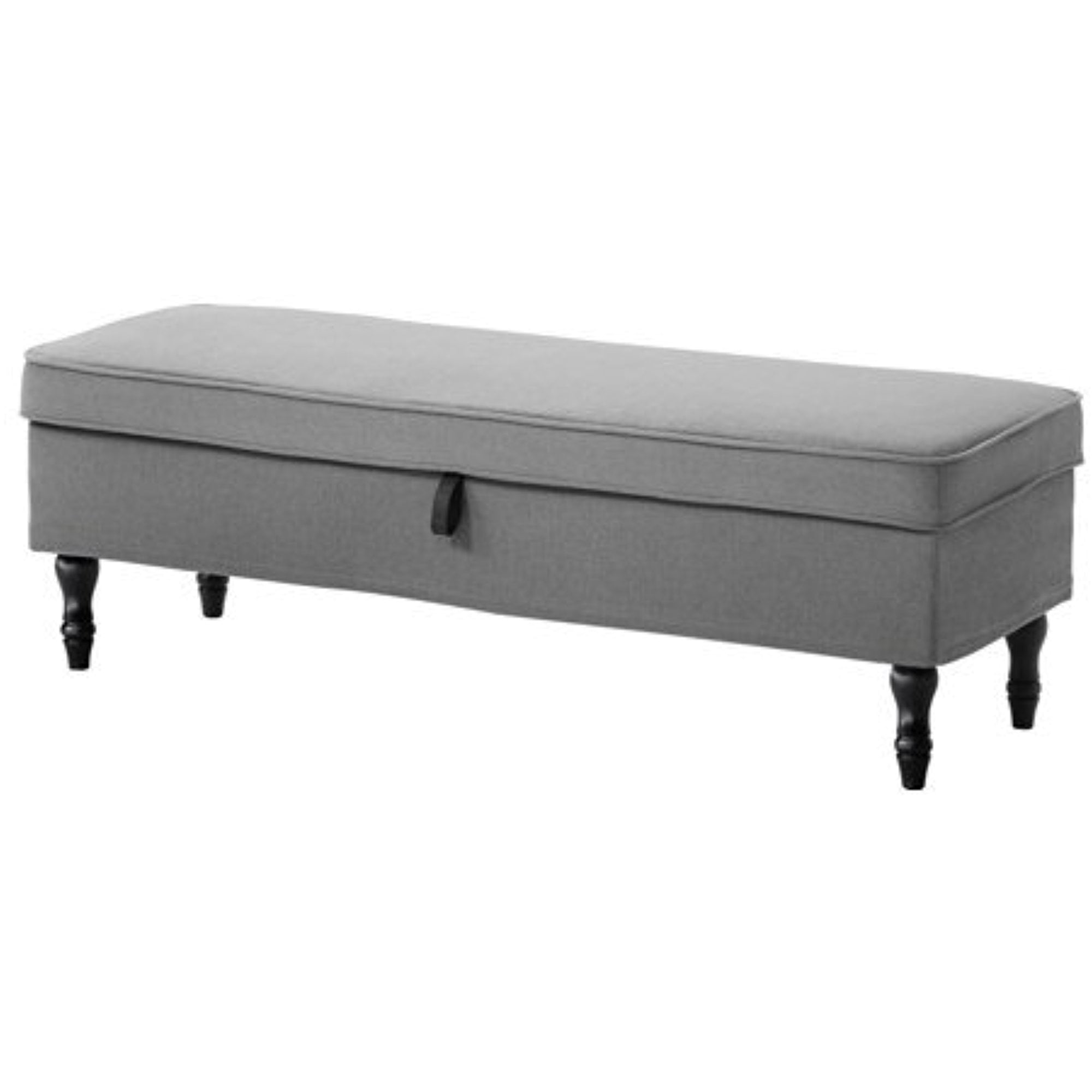 Ikea Bench with storage Ljungen gray black wood 12204.82911.2222
