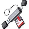 thumbnail image 1 of Lector de tarjetas de memoria Beikell Dual USB 3.0/USB C para MacBook, 1 of 7