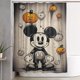 thumbnail image 1 of Cortina de ducha de Mickey Mouse con dibujos animados, cortinas de ducha para baño con 12 ganchos, impermeable, lavable, poliéster, juego de decoración para el baño, 60 x 72 pulgadas, hierro, 1 of 8