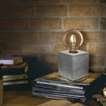 thumbnail image 3 of Feit Electric 3.5" Gray Cement Lamp with Clear ST19 Vintage 5.5  Watt E-26 Medium Base LED Bulb, 3 of 7
