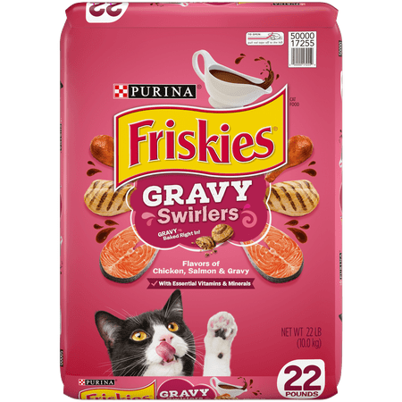 Friskies Dry Cat Food, Gravy Swirlers - 22 lb. Bag