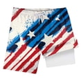 thumbnail image 4 of Gubotare 4th of July Swim Shorts for Boys Boys Swim Trunks Swim Shorts Quick Dry Bathing Suit Swimwear (Light Blue,Size 6-7 Years), 4 of 4