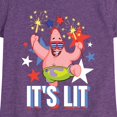 thumbnail image 3 of SpongeBob SquarePants - Lit Fireworks Patrick  - Toddler & Youth Girls Short Sleeve Graphic T-Shirt, 3 of 6