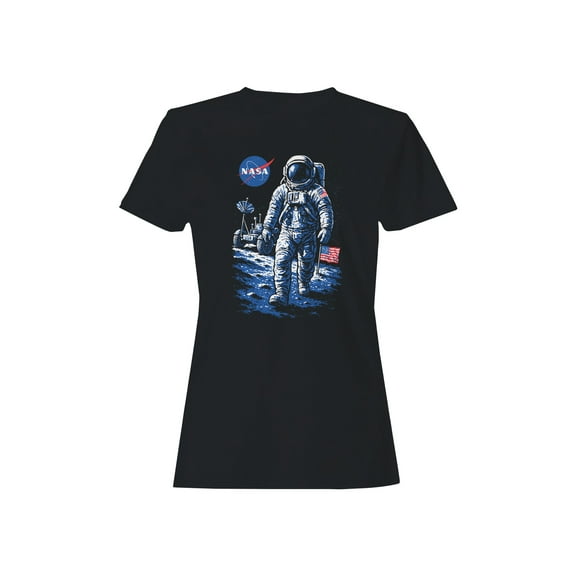 Officially Licensed NASA Astronaut Lunar Walk Design Women's T-shirt
