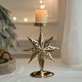 thumbnail image 5 of Christmas Decorations Taper Candle Holder Brass Gold Candlestick Holders Iron Candle Tray for Table Centerpiece,Mantel & Dining Table Wedding Decor,Festive Christmas Home Decoration, 5 of 7