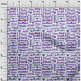 thumbnail image 3 of oneOone Georgette Viscose Medium Purple Fabric Text Sewing Craft Projects Fabric Prints By Yard 42 Inch Wide, 3 of 6
