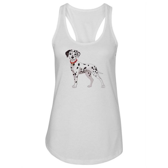 Dalmatian Dog Standing Tank Women -Image by Shutterstock, Female x-Small