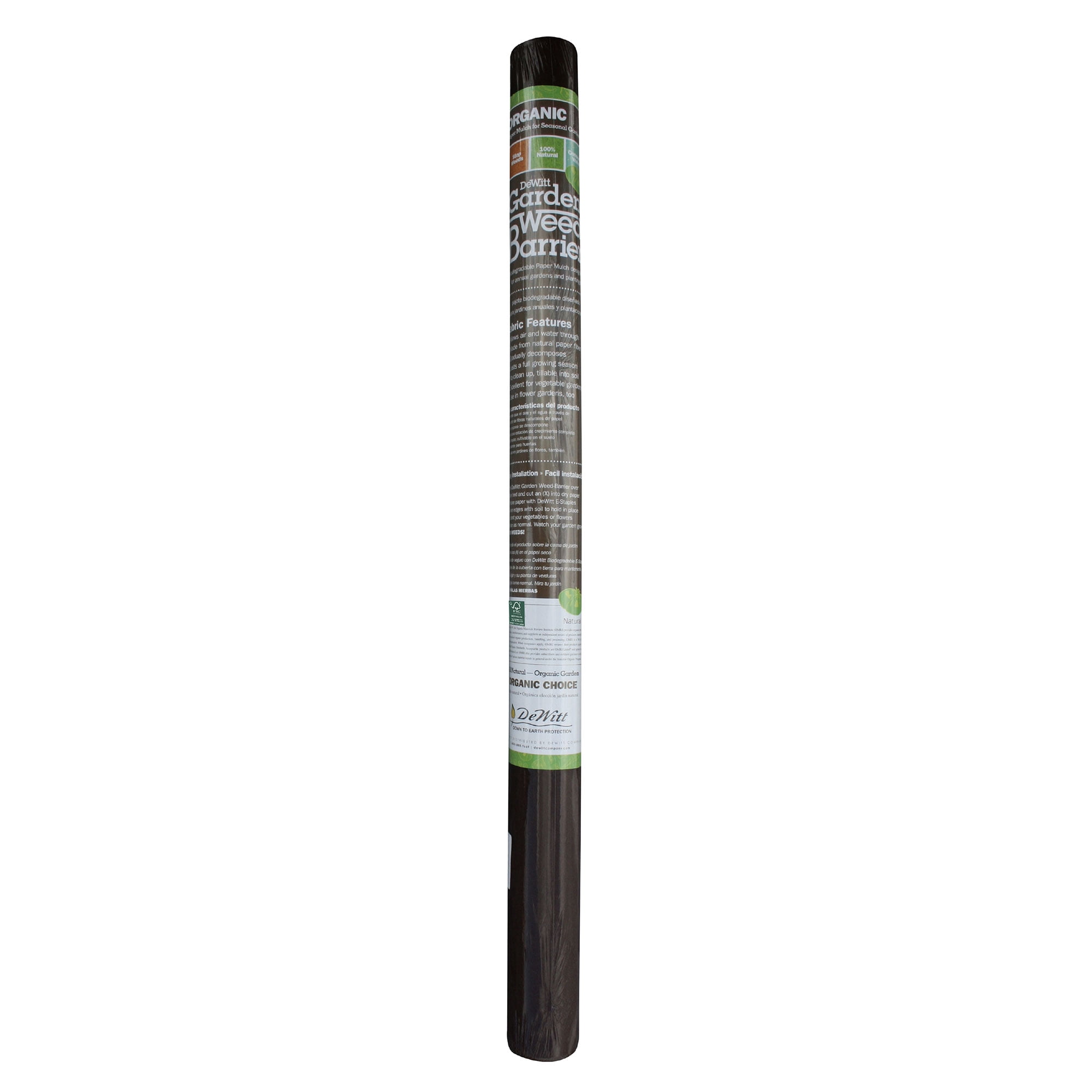 DeWitt 2-Pack Garden Weed Barrier Natural Paper Mulch, Organic Ground Cover, 3 x 300 Feet